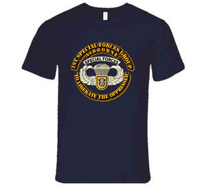SOF - 1st SFG - Airborne Badge T Shirt