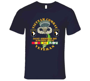 Army - Vietnam Combat Veteran W 101st Airborne Div Ssi V1 - T-shirt