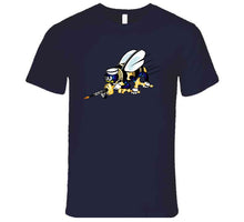 Load image into Gallery viewer, Navy - Seabee - Bee Only  - No Shadow X 300 T Shirt
