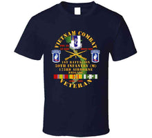 Load image into Gallery viewer, Army - Vietnam Combat Veteran W 1st Bn - 50th Inf - 173rd Airborne Bde 1968-69 W Vn Svc T Shirt
