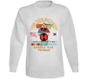 Army - 73rd Tank Battalion, 7th Infantry Div - Vs Nk - China, Korean War W Korea Map Green X 300 Classic T Shirt, Crewneck Sweatshirt, Hoodie, Long Sleeve, Mug