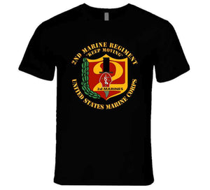 Usmc - 2nd Marine Regiment - Keep Moving T Shirt