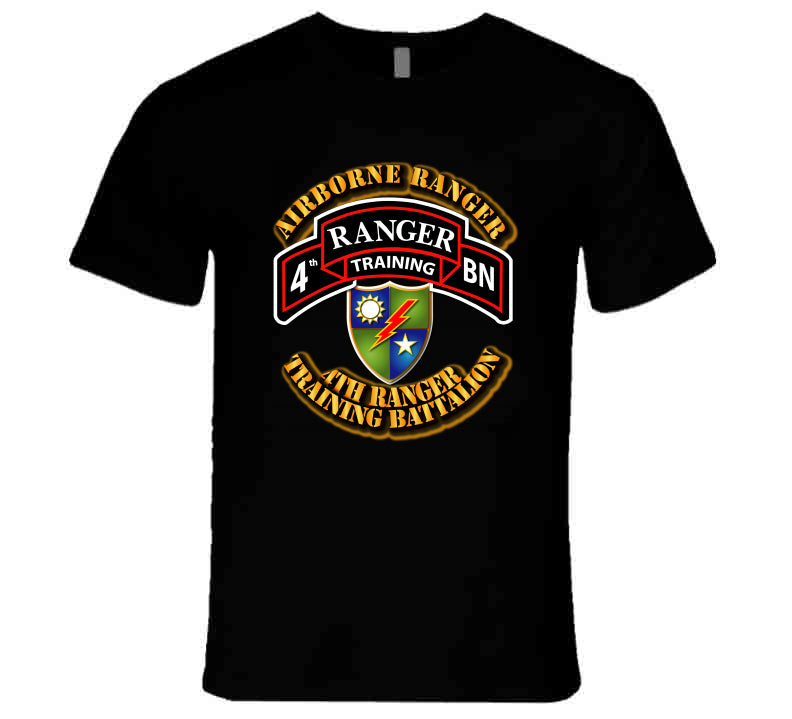 4th Rtbn Logo 4th Ranger Training Battalion Airborne T-Shirt | RTB Instructor Apparel ...