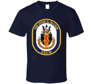 Navy - Uss John S. Mccain (ddg-56) Wo Txt T Shirt