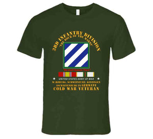 Army - 3rd Id - Germany W Cold War Svc T Shirt