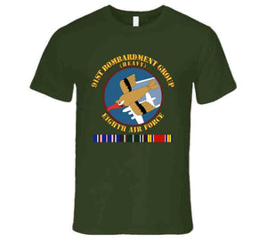 AAC - 91st Bombardment Group, Eighth Air Force, World War II with European Theater Service Ribbons - T Shirt, Premium and Hoodie