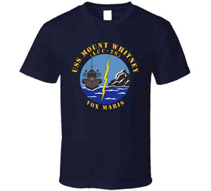 Navy - Uss Mount Whitney (lcc20) - Vox Maris Wo Border X 300 T Shirt