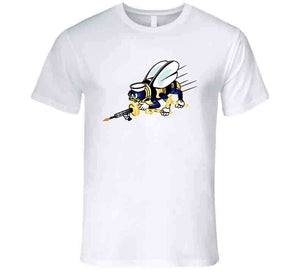 Navy - Seabee - Bee Only  - No Shadow X 300 T Shirt