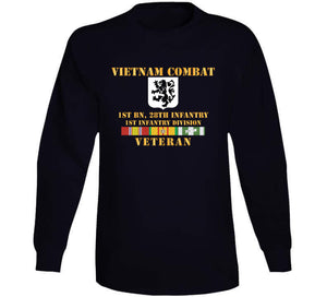 Army - Vietnam Combat Infantry Veteran W 1st Bn 28th Inf  - 1st Id T Shirt