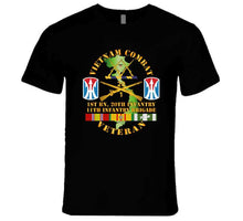 Load image into Gallery viewer, Army - Vietnam Combat Veteran W 1st Bn 20th Inf - 11th Inf Bde Ssi T Shirt
