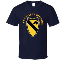 Load image into Gallery viewer, Army - 1st Cavalry Division SSI w Airmobile Tab T Shirt
