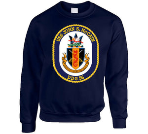 Navy - Uss John S. Mccain (ddg-56) Wo Txt T Shirt