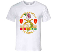 Load image into Gallery viewer, Army - Vietnam Combat Veteran W C Btry - 3rd Bn 13th Artillery Dui - 25th Id Ssi T Shirt
