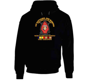 Usmc - 1st Bn, 8th Marines - Beirut Barracks Bombing W Svc Wo Ndsm Long Sleeve T Shirt