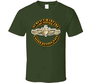 Navy - Surface Warfare Badge - Gold T Shirt
