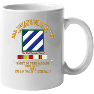 Army - 3rd Id - Right Of Passage - Germany W Cold War Svc Mug