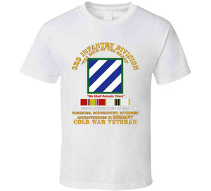 Army - 3rd Id - Germany W Cold War Svc T Shirt