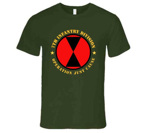 Army - 7th Infantry Division - Opn Just Cause T Shirt