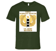 Load image into Gallery viewer, Army - Emblem - Warrant Officer - Cw3 - Retired T Shirt
