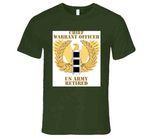 Army - Emblem - Warrant Officer - Cw3 - Retired T Shirt