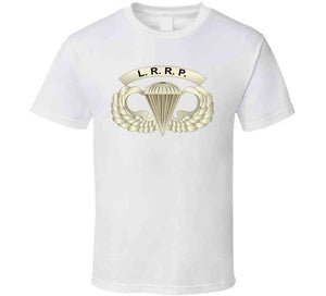 Army - Lrrp - Basic Airborne Badge W Lrrp Tab X 300 T Shirt