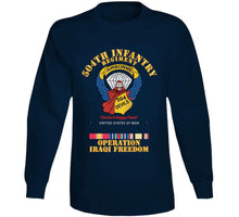 Load image into Gallery viewer, Army - 504th Infantry Regiment - Devils - Oif X 300 Long Sleeve
