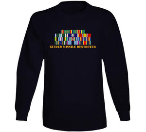 Navy - Destroyer - Uss John S Mccain - Ships Ribbons Only V1 T Shirt