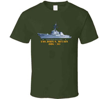 Load image into Gallery viewer, Navy - Destroyer - Uss John S Mccain -  Ship On Top Txt T Shirt
