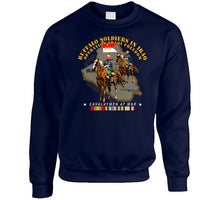 Load image into Gallery viewer, Army - Buffalo Soldiers In Iraq - Oif - Cavalrymen At War  W Iraq Svc - No Vet T Shirt
