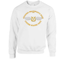 Load image into Gallery viewer, Navy - Rate - Aviation Boatswain&#39;s Mate - Gold Anchor W Txt T Shirt
