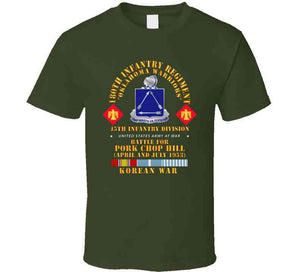 Army - 180th Infantry Regiment - 45th Id - Battle Pork Chop Hill, Korean War X 300 T Shirt