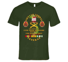 Load image into Gallery viewer, Army - Vietnam Combat Vet - 6th Bn 15th Artillery - 23rd Artillery Group W105mm T Shirt
