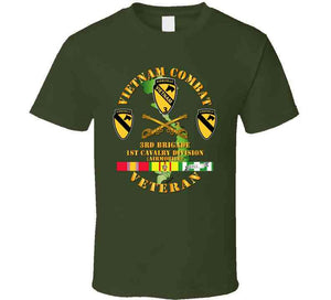 Army - Vietnam Combat, Cavalry Veteran, with 3rd Brigade, 1st Cavalry Division Classic T Shirt