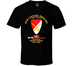 Army - 6th Cavalry Bde - Desert Shield W Ds Svc T Shirt