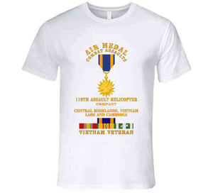 Army - Air Medal - Combat Assaults - 119th Ahc - Central Highlands Vn Laos Cambod W Vn Svc W Air Medal X 300 T Shirt