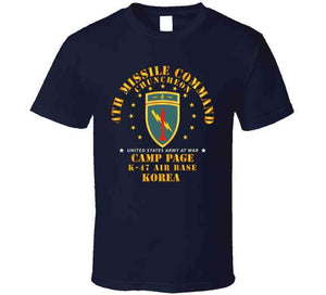 Army - 4th Missile Command - Camp Page - K-47 Air Base - Chuncheon, Korea X 300 T Shirt