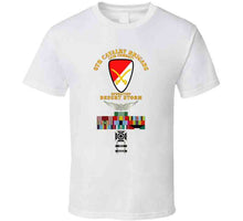 Load image into Gallery viewer, Army - 6th Cavalry Brigade - Desert Storm with Armed Forces Expeditionary Medal Ribbon with Arrow T Shirt, Premium and Hoodie
