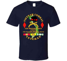 Load image into Gallery viewer, Army - Vietnam Combat Veteran W 5th Military Police Co W 5th Id T Shirt
