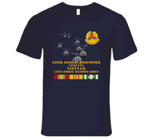 Load image into Gallery viewer, Army - 240th Assault Helicopter Co W 12th Cab W Vn Svc T Shirt
