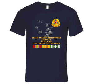 Army - 240th Assault Helicopter Co W 12th Cab W Vn Svc T Shirt