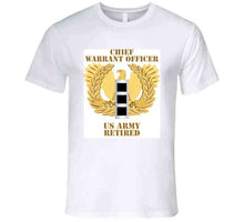 Load image into Gallery viewer, Army - Emblem - Warrant Officer - Cw3 - Retired T Shirt
