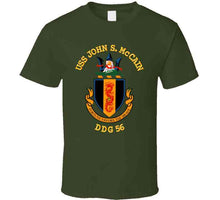 Load image into Gallery viewer, Navy - Uss John S. Mccain (ddg-56) Wo Bakgrd T Shirt
