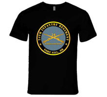 Load image into Gallery viewer, Indoor Wall Tapestries - Army - 24th Infantry Regiment - Fort Sill, Ok - Buffalo Soldiers W Inf Branch Long Sleeve T Shirt
