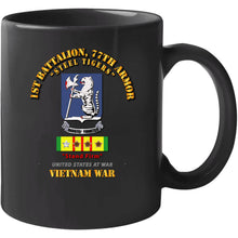 Load image into Gallery viewer, Army - 1st Bn 77th Armor W 8 Vn Campaign Stars Long Sleeve T Shirt
