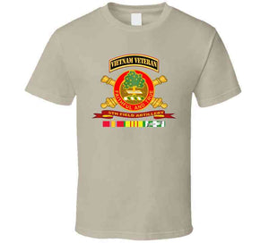 Army - 5th Field Artillery W Br - Ribbon Vn Svc Vet Tab T Shirt