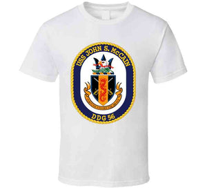 Navy - Uss John S. Mccain (ddg-56) Wo Txt T Shirt