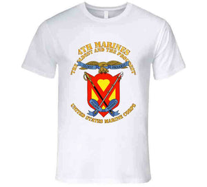 Usmc - 4th Marines Regiment, The Oldest And The Proudest - T Shirt, Premium and Hoodie