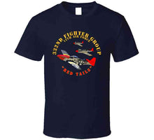 Load image into Gallery viewer, Army - Aac - 332nd Fighter Group - 12th Af - Red Tails T Shirt
