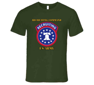 United States Army - Recruiting Command with txt T Shirt, Premium. Hoodie