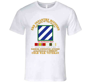 Army - 3rd Id - Germany W Cold War Svc T Shirt